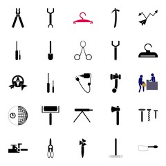 Obraz premium instruments and tools icons set