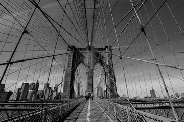 Brooklyn Bridge schwarz weiss