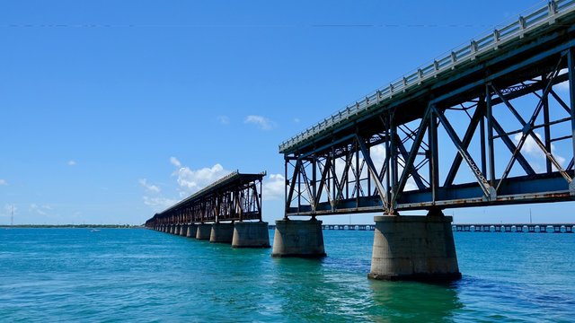 Alte Eisenbahnbrücke auf den Florida Keys