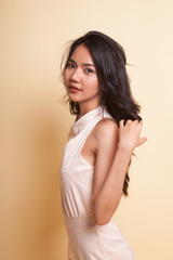 Fototapeta premium Portrait of beautiful young Asian woman.