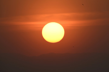 沈む太陽（日本の美しい風景）