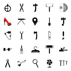Obraz premium instruments and tools icons set