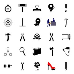 instruments and tools icons set