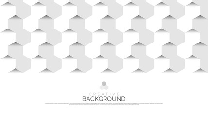 Abstract background in modern style. Hexagons concept. Vector