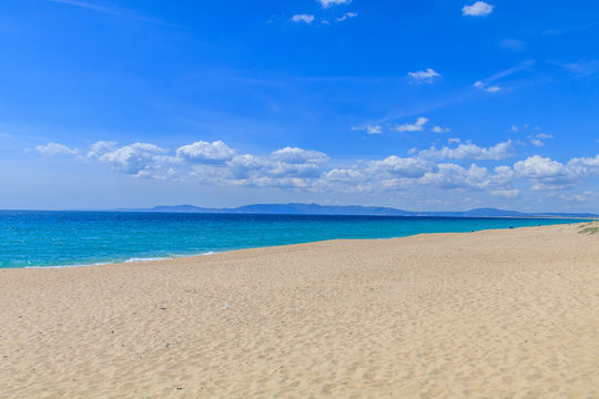 Vista da praia da comporta no Alentejo Portugal