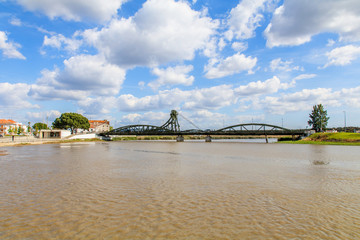 Vista de Alcácer do Sal em Portugal