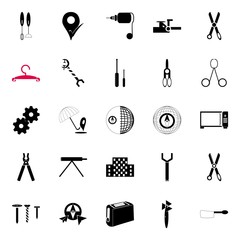 Fototapeta premium instruments and tools icons set