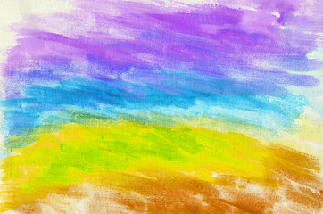 Abstract painting background on a canvas