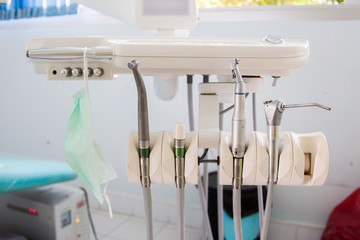 dental tools in clinic