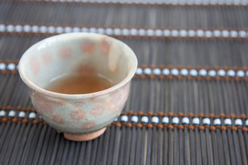 teacup is a ceremic in vintage style