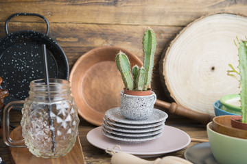 crockery and cactus