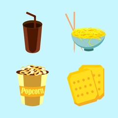 icons about Food with diet, dinner, cake, bite and drinking