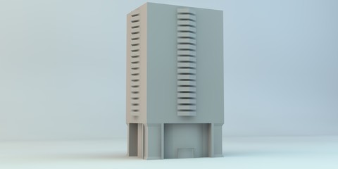 3d building render.