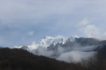 Obraz na płótnie Canvas Auvergne-Rhône- Alpes - Savoie - Massif de la Lauzière enneigé