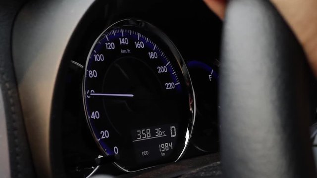 speedometer part of vehicle car driving