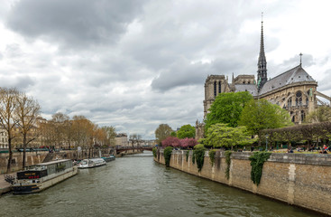Notre Dame Cathedral, Paris, France, April 14, 2018

