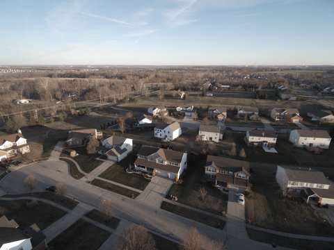 Suburban Housing Neighborhood Ohio