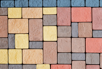 Colorful paving slabs. Background, texture.