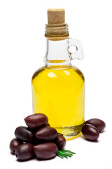 black olives isolated on white background