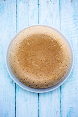 Cake biscuit on a wooden background