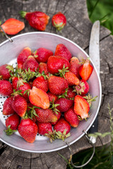 Strawberry on the stump