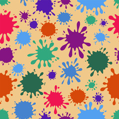 Vector background of multi-colored blots