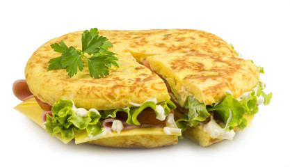 Tortilla española rellena