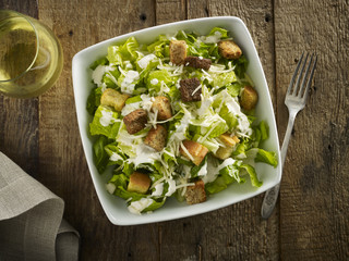 Caesar Salad with Wine