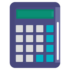 calculator math device icon vector illustration design
