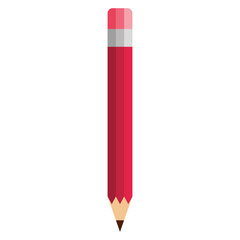 red pencil isolated icon vector illustration design