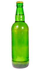 Bottle of beer isolated on white background