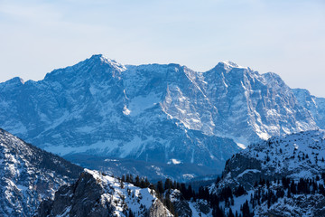 Zugspitze mountain massive