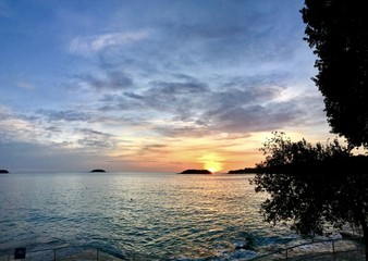 Obraz na płótnie Canvas Sunset in Vrsar, Croatia