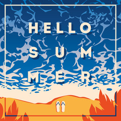 Summer Holiday and Summer Camp poster.