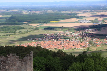 Fototapeta na wymiar Dambach-la-Ville dans le vignoble d'Alsace