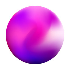 Unique gradient mesh orb with mixed colors