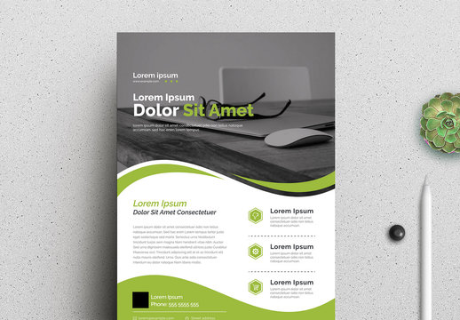 Triangle Accents Corporate Flyer Layout