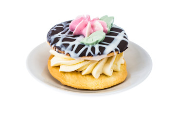 Cake of bush on white background
