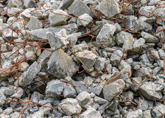 texture of gravel close up