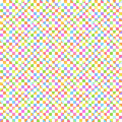 Seamless multicolored pattern. Checkered background. Abstract geometric wallpaper of the surface. Bright colors. Print for polygraphy, posters, t-shirts and textiles. Doodle for design. Greeting cards