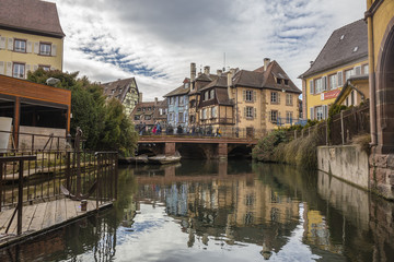 Fototapeta na wymiar Little Venice Colmar Alsace France