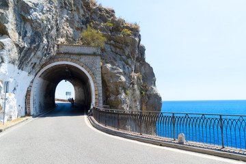 road of Amalfi coast, Italy