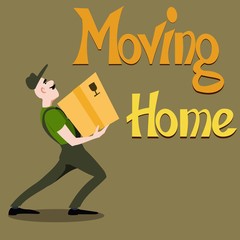 the loader carries a cardboard box