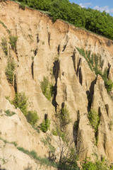 Landscape with rock formation Stob pyramids, Rila Mountain, Kyustendil region, Bulgaria