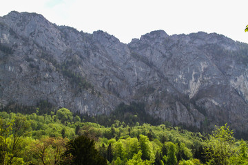 Scenic view of the famous Hallstatt lake