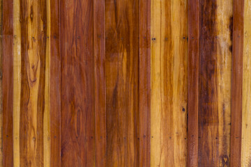 Polished wooden surface texture. Warm brown timber texture macro photo.
