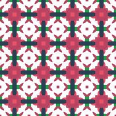 Design for printing on fabric, textile, paper, wrapper, scrapbooking. Traditional tile ornament retro, vintage style.