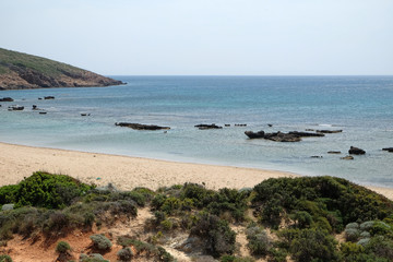 One of Bozcaada island Beaches on Aegean sea, Turkey