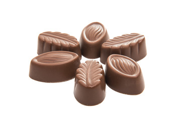 chocolate candy isolated
