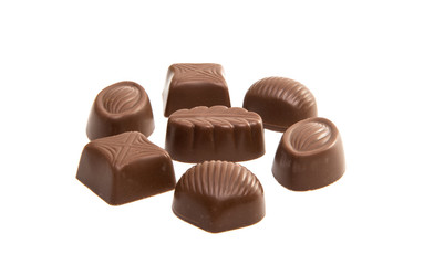 chocolate candy isolated